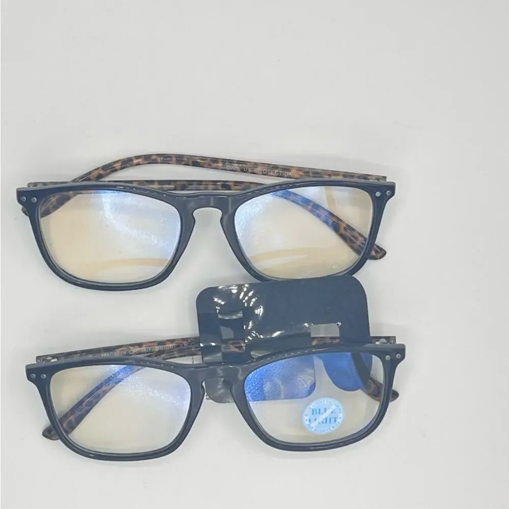 Cute and Trendy Two Pack Blue Light Glass